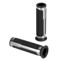 ΧΕΡΟΥΛΙΑ MOTO STYLE GRIP ΜΑΥΡΟ/ΑΣΗΜΙ ΧΡΩΜΑ 22mm+25mm 12cm LAMPA - 2 τεμ. ΧΕΡΟΥΛΙΑ MOTO STYLE GRIP ΜΑΥΡΟ/ΑΣΗΜΙ ΧΡΩΜΑ 22mm+25mm 12cm LAMPA - 2 τεμ.