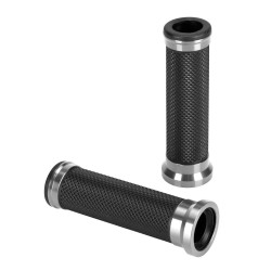 ΧΕΡΟΥΛΙΑ MOTO ALU GRIP  ΜΑΥΡΟ/ΑΣΗΜΙ ΧΡΩΜΑ 22mm+25mm 12cm LAMPA - 2 τεμ. ΧΕΡΟΥΛΙΑ MOTO ALU GRIP  ΜΑΥΡΟ/ΑΣΗΜΙ ΧΡΩΜΑ 22mm+25mm 12cm LAMPA - 2 τεμ.