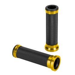 ΧΕΡΟΥΛΙΑ MOTO ALU GRIP  ΜΑΥΡΟ/ΧΡΥΣΟ ΧΡΩΜΑ 22mm+25mm 12cm LAMPA - 2 τεμ. ΧΕΡΟΥΛΙΑ MOTO ALU GRIP  ΜΑΥΡΟ/ΧΡΥΣΟ ΧΡΩΜΑ 22mm+25mm 12cm LAMPA - 2 τεμ.