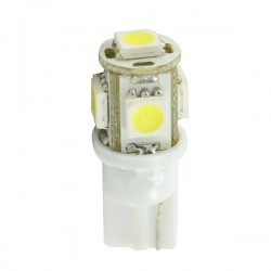 W5W 24V T10 W1,2x9,5d LED 5xSMD5050 ΛΕΥΚΟ (ΚΑΡΦΩΤΟ ΑΚΑΛΥΚΟ) 1ΤΕΜ. W5W 24V T10 W1,2x9,5d LED 5xSMD5050 ΛΕΥΚΟ (ΚΑΡΦΩΤΟ ΑΚΑΛΥΚΟ) 1ΤΕΜ.