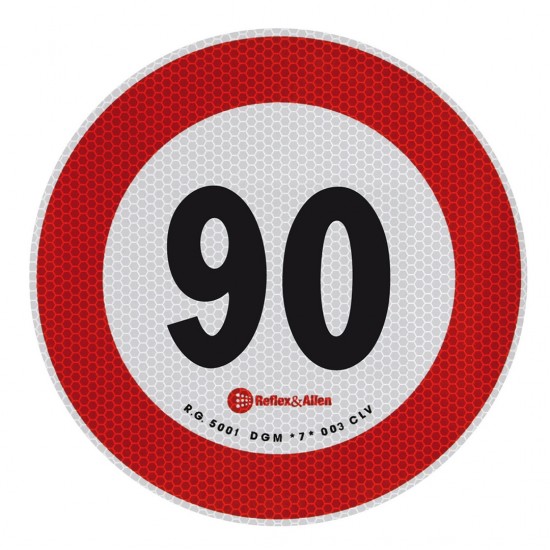 ΣΗΜΑ ΤΑΧΥΤΗΤΑΣ ΧΙΛΙΟΜΕΤΡΩΝ 90km/h ΑΥΤΟΚΟΛΛΗΤΟ ΣΗΜΑ ΤΑΧΥΤΗΤΑΣ ΧΙΛΙΟΜΕΤΡΩΝ 90km/h ΑΥΤΟΚΟΛΛΗΤΟ