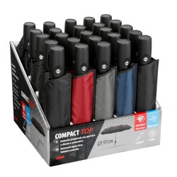 ΟΜΠΡΕΛΕΣ COMPACT TOP Φ97cm ΑΝΤΙΑΝΕΜ ΑΥΤΟΜΑΤΟ ΑΝΟΙΓΜΑ/ΚΛΕΙΣΙΜΟ ΔΙΑΦΟΡΑ ΧΡΩΜΑΤΑ 31x31x24cm ΣΤΑΝΤ - 25 ΤΕΜ ΟΜΠΡΕΛΕΣ COMPACT TOP Φ97cm ΑΝΤΙΑΝΕΜ ΑΥΤΟΜΑΤΟ ΑΝΟΙΓΜΑ/ΚΛΕΙΣΙΜΟ ΔΙΑΦΟΡΑ ΧΡΩΜΑΤΑ 31x31x24cm ΣΤΑΝΤ - 25 ΤΕΜ