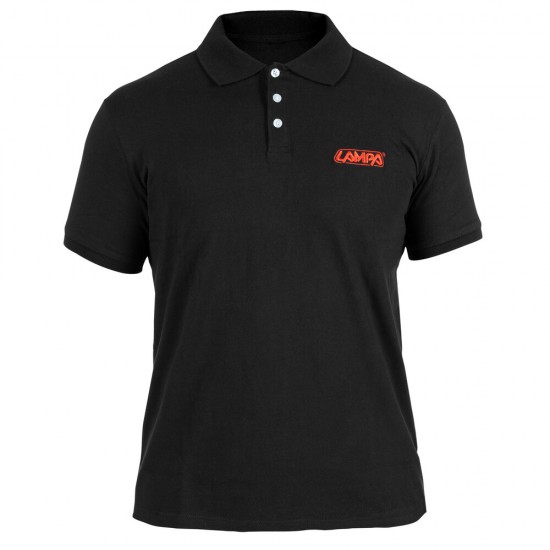 ΜΠΛΟΥΖΑΚΙ POLO ΣΕ ΜΑΥΡΟ ΧΡΩΜΑ LAMPA (XXXL) 100% ΒΑΜΒΑΚΕΡΟ 1ΤΕΜ.