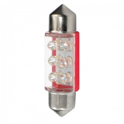 ΛΑΜΠΑΚΙΑ ΠΛΑΦΟΝΙΕΡΑΣ C5W/C10W 12V 0,37W SV8,5 36mm LED 6xFlux 3mm ΚΟΚΚΙΝΟ BLISTER 2ΤΕΜ. ΛΑΜΠΑΚΙΑ ΠΛΑΦΟΝΙΕΡΑΣ C5W/C10W 12V 0,37W SV8,5 36mm LED 6xFlux 3mm ΚΟΚΚΙΝΟ BLISTER 2ΤΕΜ.