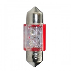 ΛΑΜΠΑΚΙΑ ΠΛΑΦΟΝΙΕΡΑΣ C5W/C10W 12V 0,26W SV8,5 31mm LED 2xFlux 3mm ΚΟΚΚΙΝΟ BLISTER 2ΤΕΜ ΛΑΜΠΑΚΙΑ ΠΛΑΦΟΝΙΕΡΑΣ C5W/C10W 12V 0,26W SV8,5 31mm LED 2xFlux 3mm ΚΟΚΚΙΝΟ BLISTER 2ΤΕΜ