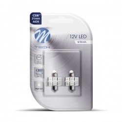 ΛΑΜΠΑΚΙΑ ΠΛΑΦΟΝΙΕΡΑΣ C5W/C10W 12V 1,44W SV8,5 31mm LED 6xSMD5050 ΜΠΛΕ BLISTER M-TECH - 2 τεμ. ΛΑΜΠΑΚΙΑ ΠΛΑΦΟΝΙΕΡΑΣ C5W/C10W 12V 1,44W SV8,5 31mm LED 6xSMD5050 ΜΠΛΕ BLISTER M-TECH - 2 τεμ.