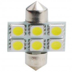 ΛΑΜΠΑΚΙΑ ΠΛΑΦΟΝΙΕΡΑΣ C5W/C10W 12V 1,44W SV8,5 31mm LED 6xSMD5050 ΛΕΥΚΟ 2ΤΕΜ. ΛΑΜΠΑΚΙΑ ΠΛΑΦΟΝΙΕΡΑΣ C5W/C10W 12V 1,44W SV8,5 31mm LED 6xSMD5050 ΛΕΥΚΟ 2ΤΕΜ.