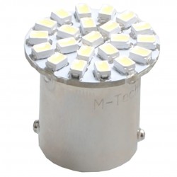 R5W/R10W 12V BA15s 1,44W LED 22xSMD3020 PREMIUM ΛΕΥΚΟ BLISTER 2ΤΕΜ. M-TECH R5W/R10W 12V BA15s 1,44W LED 22xSMD3020 PREMIUM ΛΕΥΚΟ BLISTER 2ΤΕΜ. M-TECH