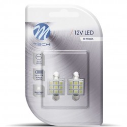 ΛΑΜΠΑΚΙΑ ΠΛΑΦΟΝΙΕΡΑΣ C5W/C10W 12V 1,44W SV8,5 41mm PREMIUM LED 9xSMD5050 ΛΕΥΚΟ BLISTER 2ΤΕΜ. M-TECH ΛΑΜΠΑΚΙΑ ΠΛΑΦΟΝΙΕΡΑΣ C5W/C10W 12V 1,44W SV8,5 41mm PREMIUM LED 9xSMD5050 ΛΕΥΚΟ BLISTER 2ΤΕΜ. M-TECH