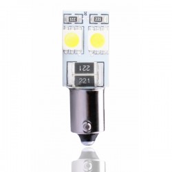 Λάμπα Ba9s 4xSMD 5050 CAN-BUS 12V Λευκή 2τεμ Λάμπα Ba9s 4xSMD 5050 CAN-BUS 12V Λευκή 2τεμ
