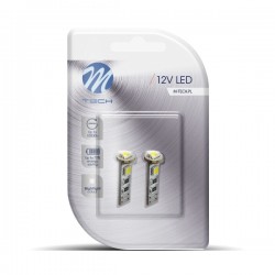 T10 W5W 12V W2,1x9,5d LED 3xSMD5050 ΛΕΥΚΟ (ΚΑΡΦΩΤΟ CAN-BUS) BLISTER 2ΤΕΜ. M-TECH T10 W5W 12V W2,1x9,5d LED 3xSMD5050 ΛΕΥΚΟ (ΚΑΡΦΩΤΟ CAN-BUS) BLISTER 2ΤΕΜ. M-TECH