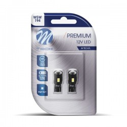 T10 W5W 12V W2,1x9,5d LED 6xSMD5730 ΛΕΥΚΟ (ΚΑΡΦΩΤΟ CAN-BUS) BLISTER 2ΤΕΜ. M-TECH T10 W5W 12V W2,1x9,5d LED 6xSMD5730 ΛΕΥΚΟ (ΚΑΡΦΩΤΟ CAN-BUS) BLISTER 2ΤΕΜ. M-TECH