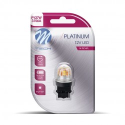 PY27W 12/24V W2.5x15d 15x2835SMD LED CAN-BUS ΠΟΡΤΟΚΑΛΙ PLATINIUM  M-TECH -   1 ΤΕΜ PY27W 12/24V W2.5x15d 15x2835SMD LED CAN-BUS ΠΟΡΤΟΚΑΛΙ PLATINIUM  M-TECH -   1 ΤΕΜ