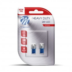 T10 W5W 24V W1,2x9,5d LED 1xHP ΜΠΛΕ ΔΙΑΘΛΑΣΗ (ΚΑΡΦΩΤΟ ΑΚΑΛΥΚΟ) BLISTER 2ΤΕΜ. M-TECH T10 W5W 24V W1,2x9,5d LED 1xHP ΜΠΛΕ ΔΙΑΘΛΑΣΗ (ΚΑΡΦΩΤΟ ΑΚΑΛΥΚΟ) BLISTER 2ΤΕΜ. M-TECH
