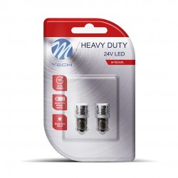 T4W 24V 1W BA9s (ΜΙΝΙΟΝ) LED 1xHP ΛΕΥΚΟ BLISTER M-TECH - 2 ΤΕΜ. T4W 24V 1W BA9s (ΜΙΝΙΟΝ) LED 1xHP ΛΕΥΚΟ BLISTER M-TECH - 2 ΤΕΜ.