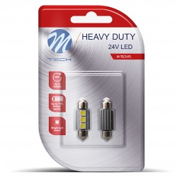 ΛΑΜΠΑΚΙΑ ΠΛΑΦΟΝΙΕΡΑΣ C5W/C10W 24V 1W SV8,5 36mm LED CAN-BUS 3xSMD5050 ΛΕΥΚΟ BLISTER 2ΤΕΜ. M-TECH ΛΑΜΠΑΚΙΑ ΠΛΑΦΟΝΙΕΡΑΣ C5W/C10W 24V 1W SV8,5 36mm LED CAN-BUS 3xSMD5050 ΛΕΥΚΟ BLISTER 2ΤΕΜ. M-TECH