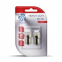 R5W/R10W 24V BA15s LED 9xSMD3014 ΚΙΤΡΙΝΟ  (ΜΟΝΟΠΟΛΙΚΟ/ΦΟΥΝΤΟΥΚΙ) HEAVY DUTYBLISTER M-TECH - 2 ΤΕΜ. R5W/R10W 24V BA15s LED 9xSMD3014 ΚΙΤΡΙΝΟ  (ΜΟΝΟΠΟΛΙΚΟ/ΦΟΥΝΤΟΥΚΙ) HEAVY DUTYBLISTER M-TECH - 2 ΤΕΜ.