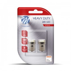 R5W/R10W 24V BA15s LED 8xSMD3528 ΛΕΥΚΟ (ΜΟΝΟΠΟΛΙΚΟ) HEAVY DUTY BLISTER 2ΤΕΜ. M-TECH R5W/R10W 24V BA15s LED 8xSMD3528 ΛΕΥΚΟ (ΜΟΝΟΠΟΛΙΚΟ) HEAVY DUTY BLISTER 2ΤΕΜ. M-TECH
