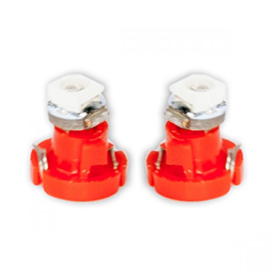 ΛΑΜΠΑΚΙΑ LED T3 12V 1xSMD LED 6.000K ΚΟΚΚΙΝΟ ΦΩΣ 8mm DGA - 2ΤΕΜ.