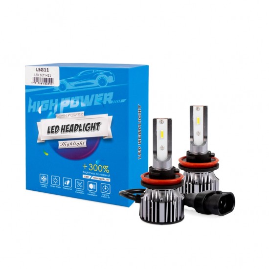 H11  12>24V 6.500K 5.000lm 50W CSP1860 LED LSG SERIES +300% KIT M-TECH - 2 ΤΕΜ. H11  12>24V 6.500K 5.000lm 50W CSP1860 LED LSG SERIES +300% KIT M-TECH - 2 ΤΕΜ.