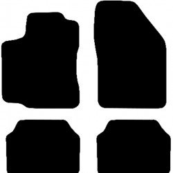 Race Axion Πατάκια Αυτοκινήτου από Ποιοτική Μοκέτα Type A Μαύρο Χρώμα - σετ 4τεμ. (MAT.A7001-RX)