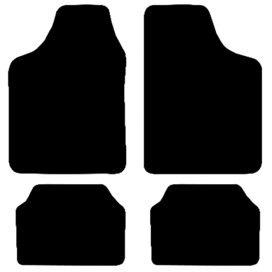 Race Axion Πατάκια Αυτοκινήτου από Ποιοτική Μοκέτα Type B Μαύρο Χρώμα - σετ 4τεμ. (MAT.B7002-RX)