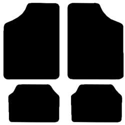 Race Axion Πατάκια Αυτοκινήτου από Ποιοτική Μοκέτα Type C Μαύρο Χρώμα - σετ 4τεμ. (MAT.C7003-RX)