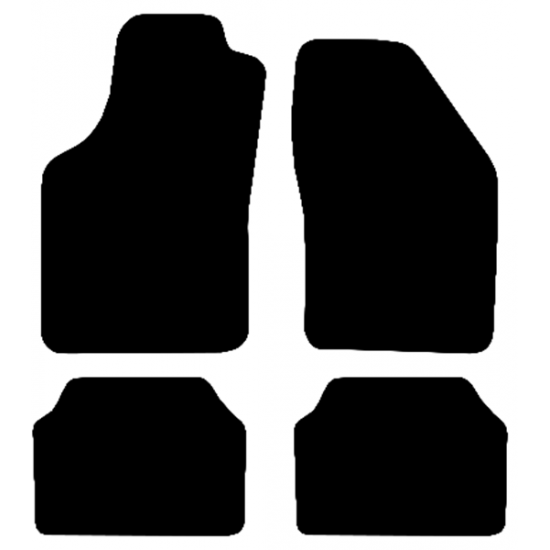 Race Axion Πατάκια Αυτοκινήτου από Ποιοτική Μοκέτα Type G Μαύρο Χρώμα - σετ 4τεμ. (MAT.G7007-RX)