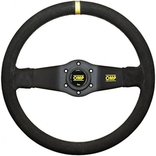 ΤΙΜΟΝΙ RALLY ΔΙΛΑΜΟ SUEDE  350ΜΜ ΒΑΘΟΣ 95ΜΜ OMP - 1 ΤΕΜ.