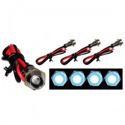 ΒΙΔΕΣ ΜΕ LED ΛΕΥΚΟ ΚΑΙ ΚΑΛΩΔΙΩΣΗ 4 ΤΜΧ. ΒΙΔΕΣ ΜΕ LED ΛΕΥΚΟ ΚΑΙ ΚΑΛΩΔΙΩΣΗ 4 ΤΜΧ.