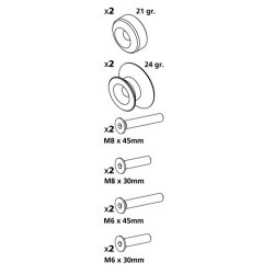 ΒΙΔΕΣ ΣΤΗΡΙΞΗΣ ΠΕΤΑΛΟΥ 6/8mm ΜΠΛΕ ΒΙΔΕΣ ΣΤΗΡΙΞΗΣ ΠΕΤΑΛΟΥ 6/8mm ΜΠΛΕ