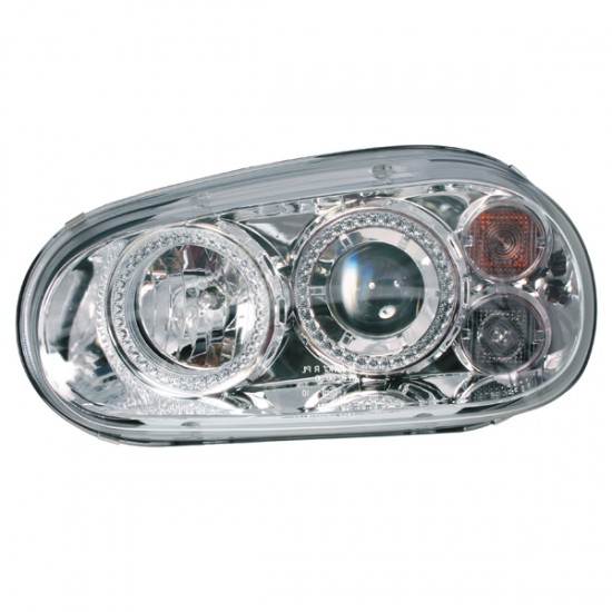 Φανάρια Μπροστινά Angel Eyes VW GOLF 4 1998+ - Χρωμίου Φανάρια Μπροστινά Angel Eyes VW GOLF 4 1998+ - Χρωμίου