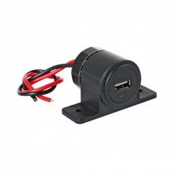 ΠΡΙΖΑ USB ΜΕ ΒΑΣΗ KAI ΕΝΔΕΙΞΗ LED 2100mA 12/24V ΠΡΙΖΑ USB ΜΕ ΒΑΣΗ KAI ΕΝΔΕΙΞΗ LED 2100mA 12/24V