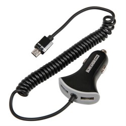 ΦΟΡΤΙΣΤΗΣ ΑΝΑΠΤΗΡΑ ΔΙΠΛΟΣ SLIM USB EVO ME ΚΑΛΩΔΙΟ 12/24V 2400mA ΦΟΡΤΙΣΤΗΣ ΑΝΑΠΤΗΡΑ ΔΙΠΛΟΣ SLIM USB EVO ME ΚΑΛΩΔΙΟ 12/24V 2400mA