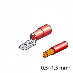 ΦΙΣΑΚΙΑ 6.3 x 0.8mm (10τμχ.) ΦΙΣΑΚΙΑ 6.3 x 0.8mm (10τμχ.)