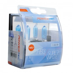 HB3 12V 65W 3.450K P20d POWERTECK SUPERWHITE 2ΤΕΜ. HB3 12V 65W 3.450K P20d POWERTECK SUPERWHITE 2ΤΕΜ.