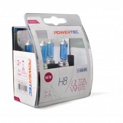 H8 12V 35W PGJ19-1 POWERTEC ULTRA WHITE 2ΤΕΜ. M-TECH H8 12V 35W PGJ19-1 POWERTEC ULTRA WHITE 2ΤΕΜ. M-TECH