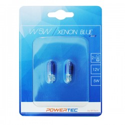 W5W 12V 5W W2,1x9,5d (ΚΑΡΦΩΤΟ ΑΚΑΛΥΚΟ)  POWERTEC XENON BLUE 2ΤΕΜ. W5W 12V 5W W2,1x9,5d (ΚΑΡΦΩΤΟ ΑΚΑΛΥΚΟ)  POWERTEC XENON BLUE 2ΤΕΜ.