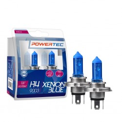 H4 12V 60/55W P43t 5.000K POWERTEC XENON BLUE M-TECH -  2ΤΕΜ. H4 12V 60/55W P43t 5.000K POWERTEC XENON BLUE M-TECH -  2ΤΕΜ.