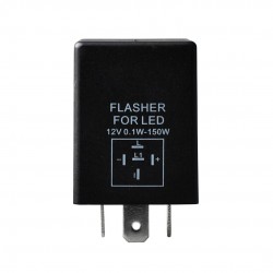 LED FLASHER (ΦΛΑΣΙΕΡΑ) 5 ΕΠΑΦΩΝ (L+-) 30x30x30mm  M-TECH - 1ΤΕΜ. LED FLASHER (ΦΛΑΣΙΕΡΑ) 5 ΕΠΑΦΩΝ (L+-) 30x30x30mm  M-TECH - 1ΤΕΜ.