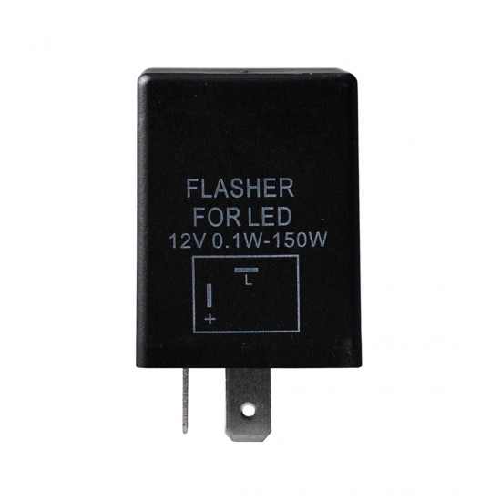 LED FLASHER (ΦΛΑΣΙΕΡΑ) 12V 0,1-150W 2 ΕΠΑΦΩΝ (L+-)  mTECH - 1 Τεμ. LED FLASHER (ΦΛΑΣΙΕΡΑ) 12V 0,1-150W 2 ΕΠΑΦΩΝ (L+-)  mTECH - 1 Τεμ.