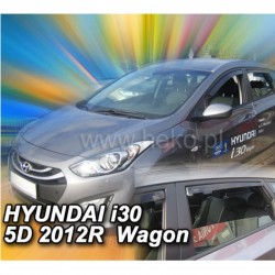 ΑΝΕΜΟΘΡΑΥΣΤΕΣ ΓΙΑ HYUNDAI I30 5D STATIONWAGON 02/2012-2017 ΣΕΤ ΑΥΤΟΚΙΝΗΤΟΥ ΑΠΟ ΕΥΚΑΜΠΤΟ ΦΙΜΕ ΠΛΑΣΤΙΚΟ HEKO - 4 ΤΕΜ.