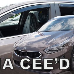 ΑΝΕΜΟΘΡΑΥΣΤΕΣ ΓΙΑ KIA CEED 5D HTB 2017+   ΣΕΤ ΑΥΤΟΚΙΝΗΤΟΥ ΑΠΟ ΕΥΚΑΜΠΤΟ ΦΙΜΕ ΠΛΑΣΤΙΚΟ HEKO - 4 ΤΕΜ.