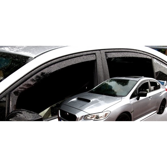 ΑΝΕΜΟΘΡΑΥΣΤΕΣ ΓΙΑ KIA E-SOUL 5D 2019+  ΣΕΤ ΑΥΤΟΚΙΝΗΤΟΥ ΑΠΟ ΕΥΚΑΜΠΤΟ ΦΙΜΕ ΠΛΑΣΤΙΚΟ HEKO - 4 ΤΕΜ.