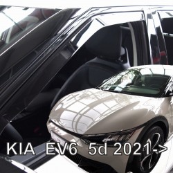 ΑΝΕΜΟΘΡΑΥΣΤΕΣ ΓΙΑ KIA EV6 5D 2021+ ΣΕΤ ΑΥΤΟΚΙΝΗΤΟΥ ΑΠΟ ΕΥΚΑΜΠΤΟ ΦΙΜΕ ΠΛΑΣΤΙΚΟ HEKO - 4 ΤΕΜ.