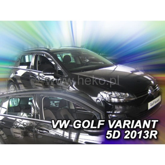 ΑΝΕΜΟΘΡΑΥΣΤΕΣ ΓΙΑ VW GOLF 7 VARIANT 5D 2013R->(+OT) ΣΕΤ ΑΥΤΟΚΙΝΗΤΟΥ ΑΠΟ ΕΥΚΑΜΠΤΟ ΦΙΜΕ ΠΛΑΣΤΙΚΟ HEKO - 4 ΤΕΜ.