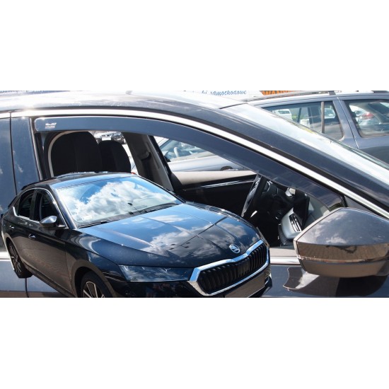 ΑΝΕΜΟΘΡΑΥΣΤΕΣ ΓΙΑ SKODA OCTAVIA COMBI/5D 2020+ ΖΕΥΓΑΡΙ ΑΠΟ ΕΥΚΑΜΠΤΟ ΦΙΜΕ ΠΛΑΣΤΙΚΟ HEKO - 2 ΤΕΜ.