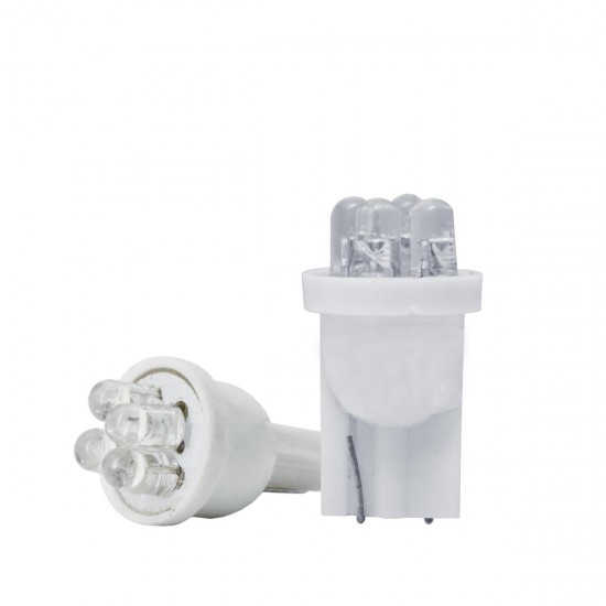 ΛΑΜΠΑΚΙΑ T10 W5W 12V W2,1x9,5d MULTISPOT 4LED ΛΕΥΚΟ (ΚΑΡΦΩΤΟ ΑΚΑΛΥΚΟ) 2ΤΕΜ.