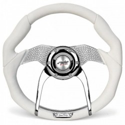 ΤΙΜΟΝΙ TORQUE 350MM ΛΕΥΚΟ ΜΕ ΣΤΡΑΣ ΤΙΜΟΝΙ TORQUE 350MM ΛΕΥΚΟ ΜΕ ΣΤΡΑΣ