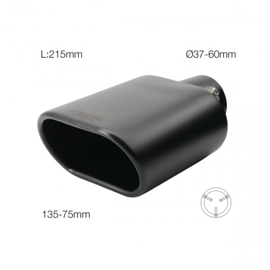 ΑΚΡΟ (ΜΠΟΥΚΑ) ΕΞΑΤΜΙΣΗΣ ΟΒΑΛ ΜΑΥΡΗ 135x75mm ΜΗΚΟΣ:215mm /ΔΙΑΜΕΤΡΟ ΣΩΛΗΝΑ 37-60mm TRX16N SIMONI RACING - 1 TEM. ΑΚΡΟ (ΜΠΟΥΚΑ) ΕΞΑΤΜΙΣΗΣ ΟΒΑΛ ΜΑΥΡΗ 135x75mm ΜΗΚΟΣ:215mm /ΔΙΑΜΕΤΡΟ ΣΩΛΗΝΑ 37-60mm TRX16N SIMONI RACING - 1 TEM.